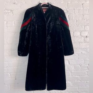 VINTAGE 1980’s faux mink coat.